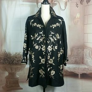 NWT Coldwater Creek Embroidered Jacket SZ 2XL